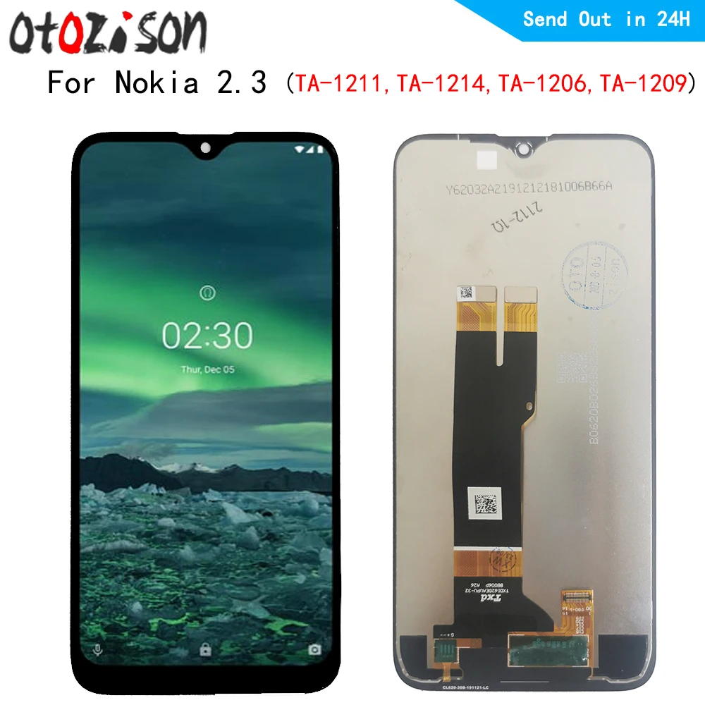 

6.2" IPS Display For Nokia 2.3 TA-1211, TA-1214, TA-1206, TA-1209 LCD Screen Touch Panel Digitizer WIth Frame Assembly