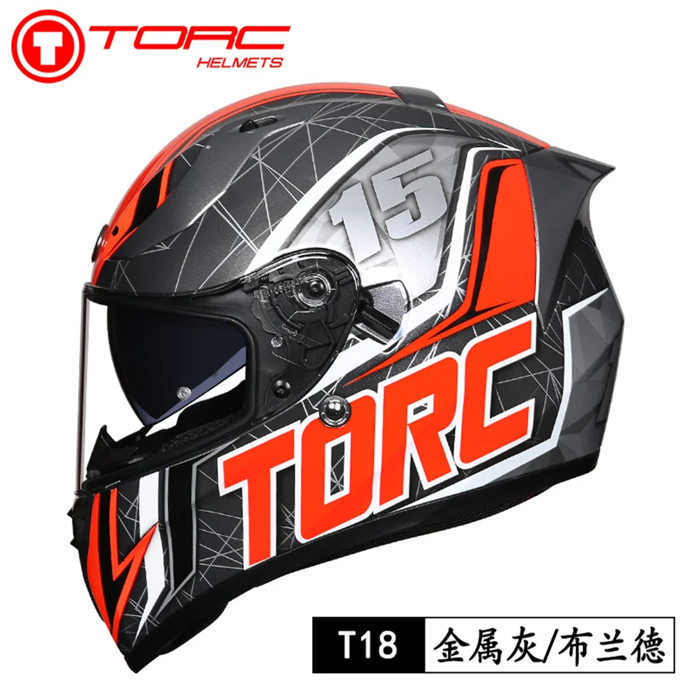 

DOT ECE Approved TORC Full Face Motorcycle Helmet Motocross Racing Dual Lens Casque Moto Men Women Off Road Capacetes Para Moto