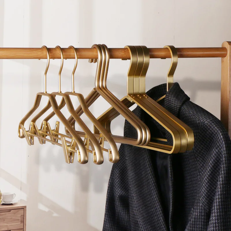 

Trousers 5pcs Organizer Racks Quality Clothes With Aluminum Clips High Hangers Wardrobe Storage Hanger Alloy Multifunctional