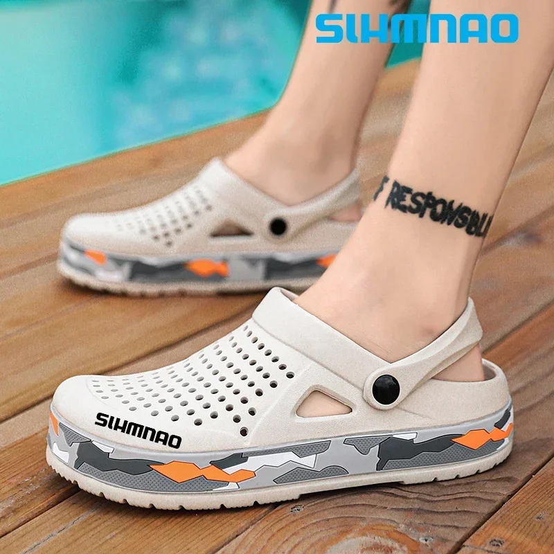 Всесезонная обувь для рыбалки с дырками внутренняя мягкая подошва нескользящая