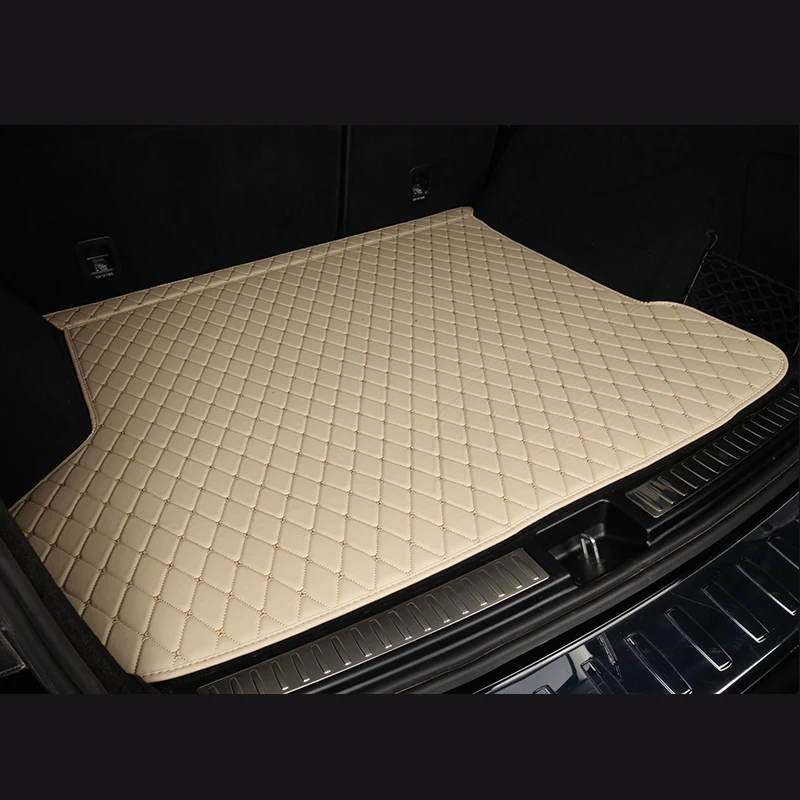 

Прочные кожаные красочные коврики на заказ для багажника автомобиля, коврик для багажника для Kia EV6 2021 2022 2023, аксессуары для автомобильного ковра, детали интерьера