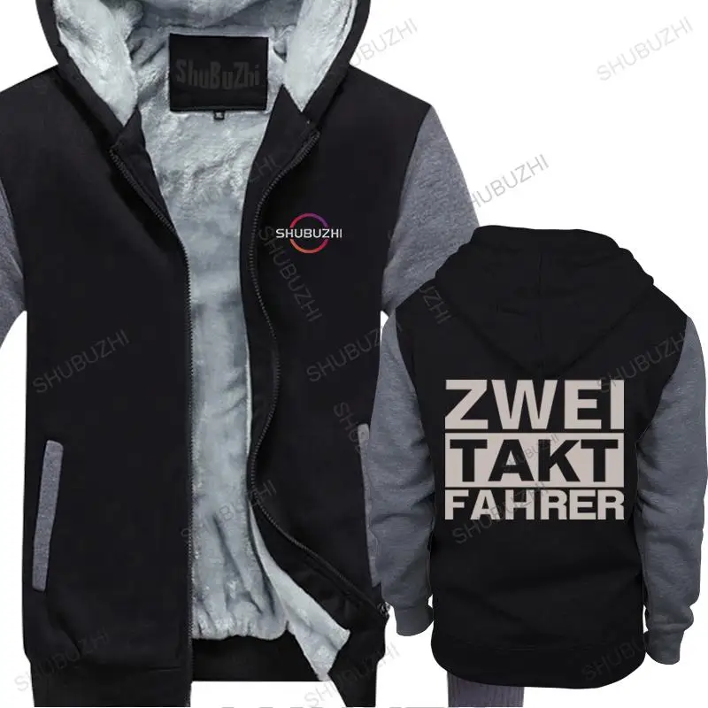 

Mens autumn winter hoody cotton fleece hoodie loose tops ZWEI TAKT FAHRER man shubuzhi warm hooded sweatshirt streetwear coat