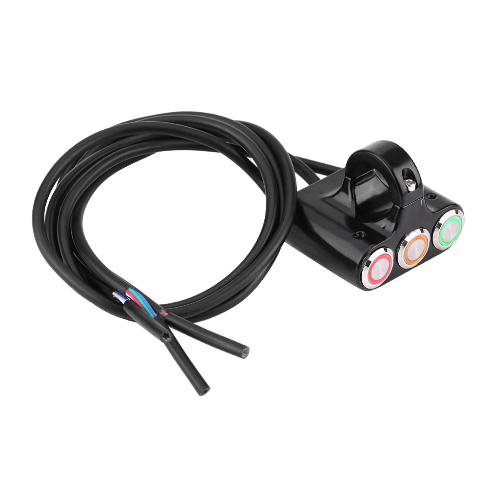 

22 мм крепление на руль мотоцикла, переключатель, передсветильник фара, стоп-сигнал, противотумансветильник Вкл/выксветодиодный Ной подсвет...