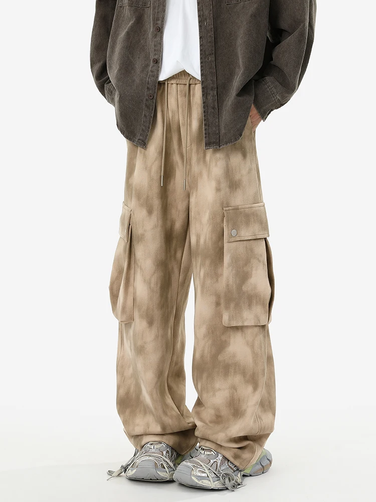 Xwwf американские брюки мужские осенние модные брендовые потертые камуфляжные