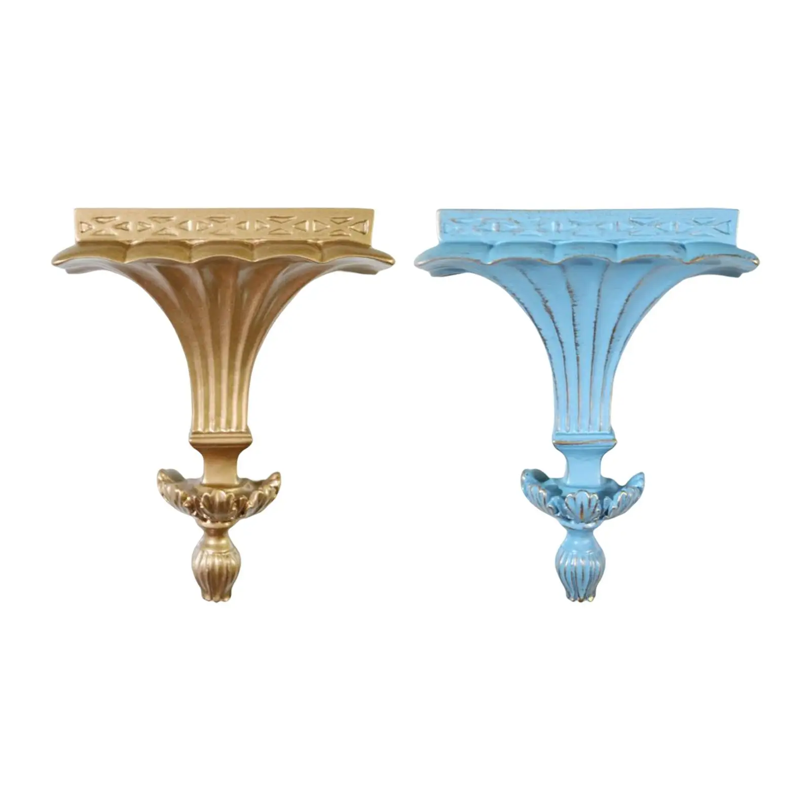

Wall Mounted Floating Shelves Wall Art Decoration Resin Statue Wall Shelf Wall Organizer Shelf for Bathroom Living Room Decor