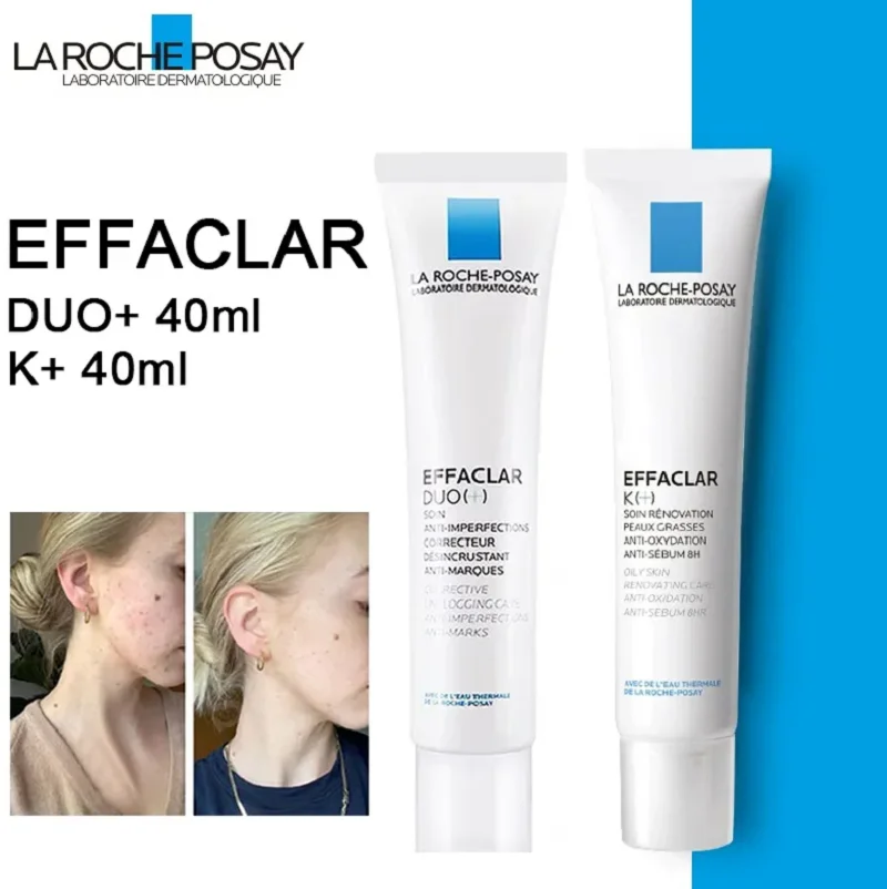 

La Roche Posay Effaclar K+ DUO+ SPF30+ Lotion Oil-control Removing Blackheads Blemishes Acne Marks Serum Daily Skin Care