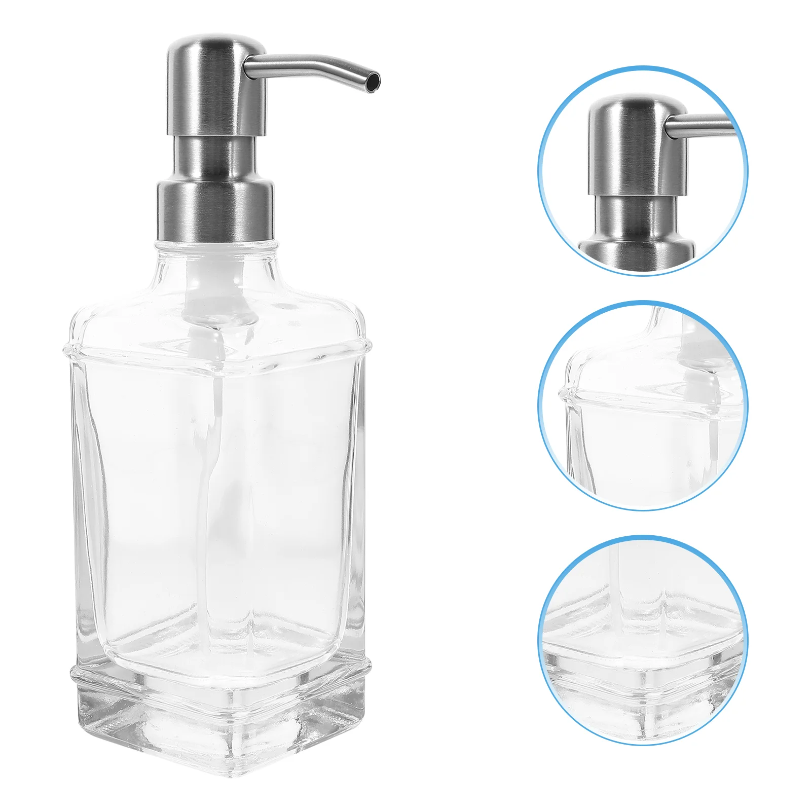

Dispenser Soap Bottles Bottle Pump Shampoo Hand Lotion Refillable Empty Bathroom Liquid Clear Conditioner Container Containers