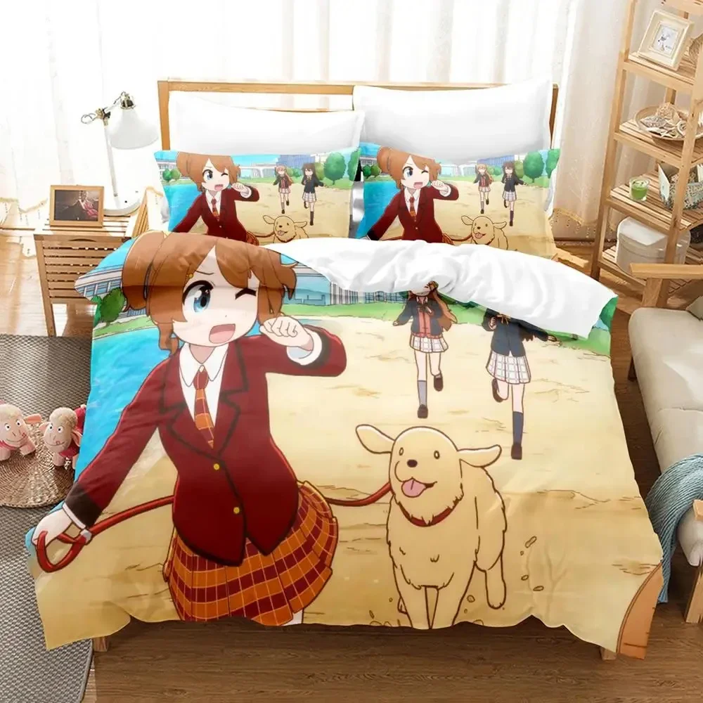 3D принт аниме Nijён анимация комплект постельного белья пододеяльник кровать