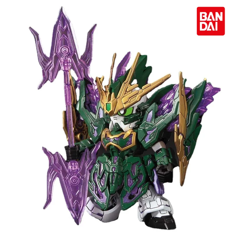 

Original Bandai Gundam Anime Figure BB SD GUNDAM WORLD SANGOKU SOKETSUDEN ZHANG HE XXXG-01S Shenlong Gundam Assembly Model