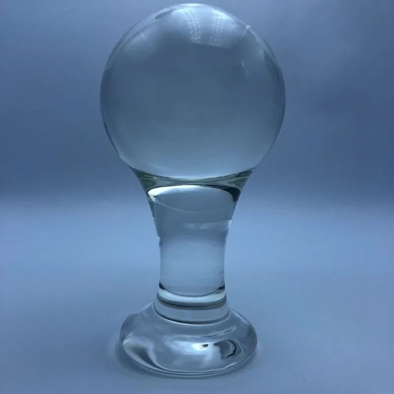 Новинка Хрустальная Анальная пробка из пирекса фаллоимитатор с большим шариком