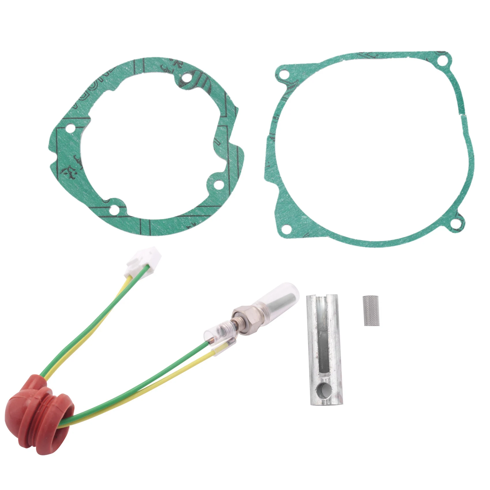 

1Set 5Pcs Car Air-Crude Oil Gaskets Strainers+12V Ceramic Glow Plug for 5Kw Air-Crude Oil Heater Similar