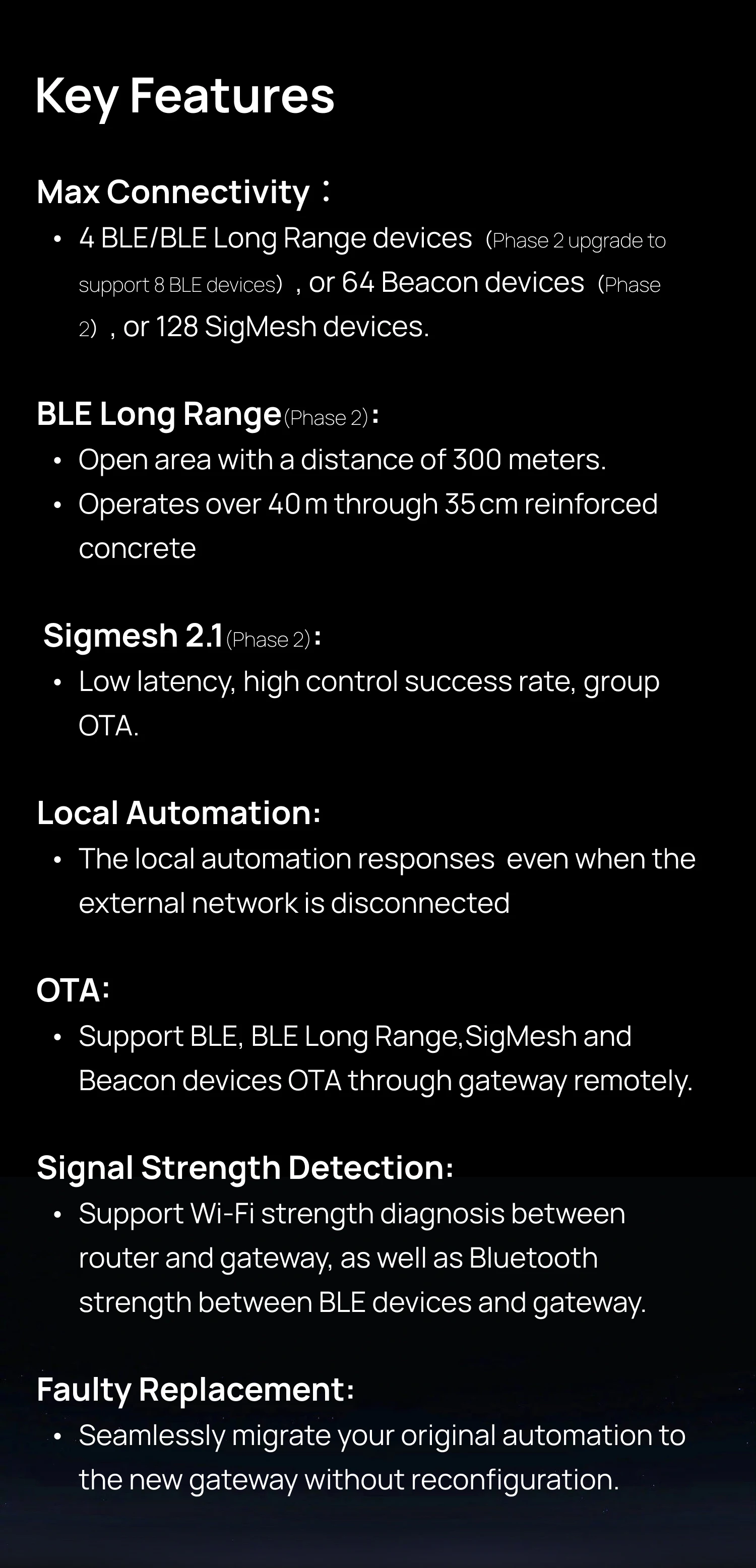 Двухдиапазонный беспроводной умный дом Tuya, Wi-Fi, шлюз Zigbee SIGMESH OTA, локальная автоматизация, обнаружение силы сигнала, замена неисправности (art.: 3920d29b2391c) - 3920d29b2391c