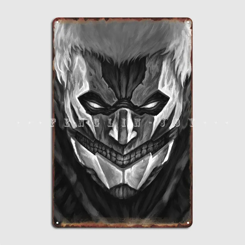 

Armored Titan Metal Sign Party Painting Decor Wall Cave Customize Tin Sign Poster