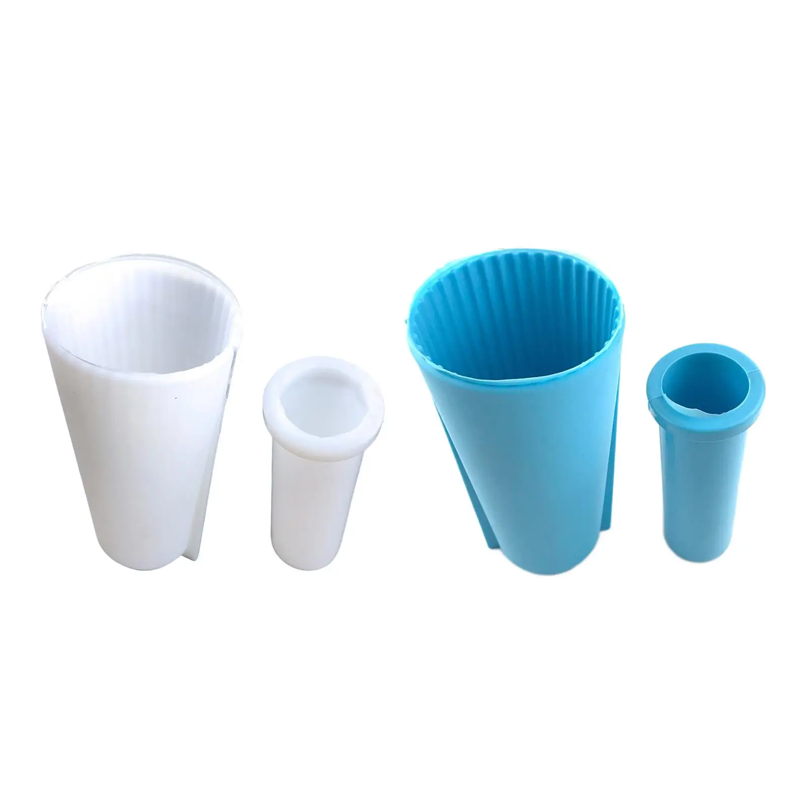 

2 Pieces Epoxy Resin Casting Vase Mold Home Decoration DIY Making Epoxy Plaster Concrete Flower Pot Injection Mould for Supplies