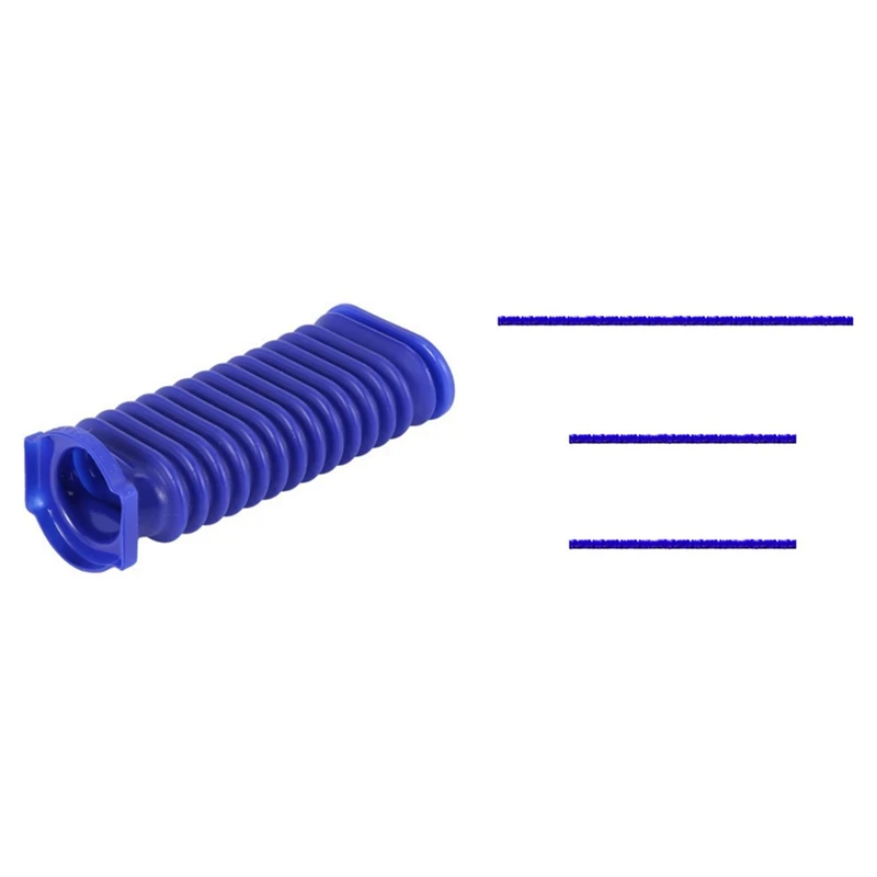 

2 Set Vacuum Cleaner Parts: 1 Pcs Drum Suction Blue Hose Fittings & 1 Set Soft Plush Strips