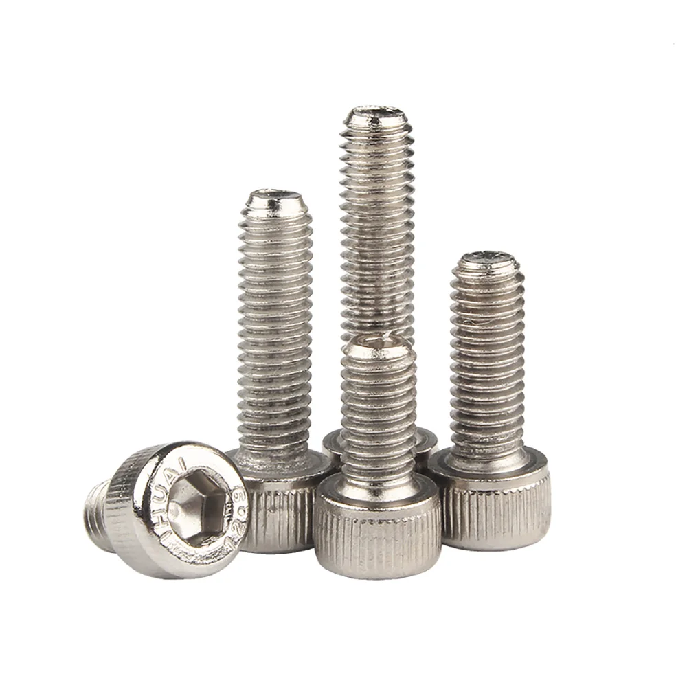 4-60 шт. шестигранные винты M2 9 класса легированная сталь никелированная круглая