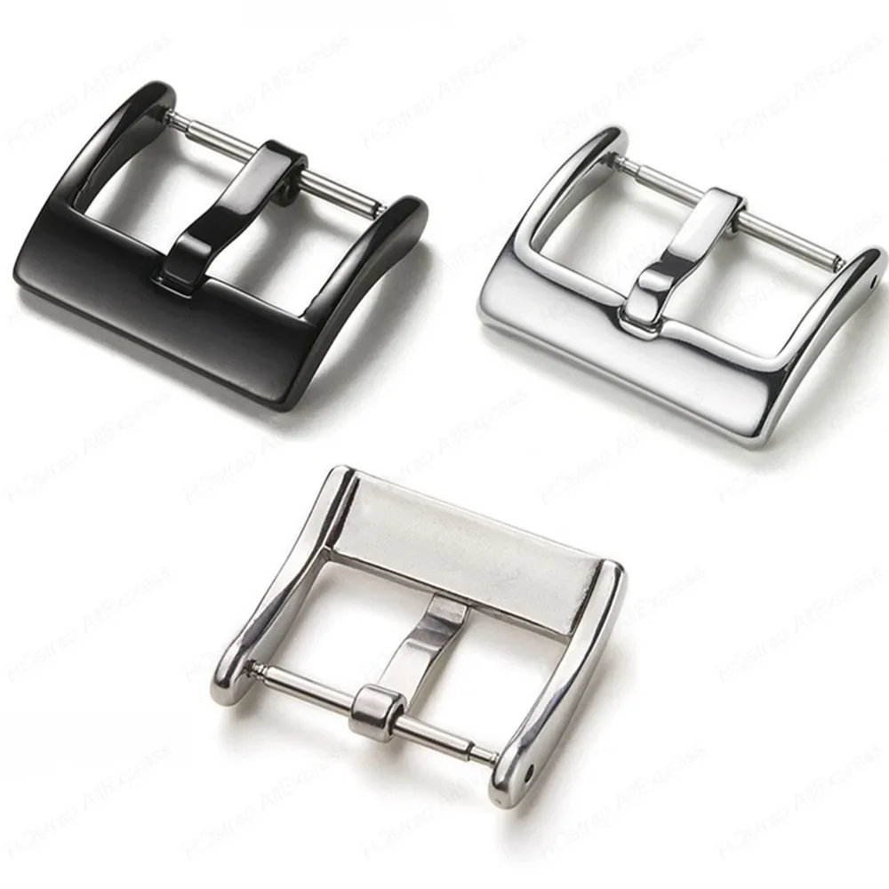 Пряжка для часов из полированной нержавеющей стали застежка с язычком 2 мм 3 16 18 20