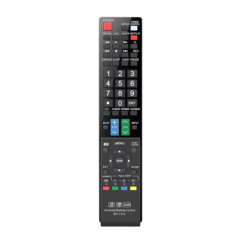 

Universal Remote Control Compatible Replacement for Sharp AQUOS Smart TV/ HDTV/ 3D/ LCD/ LED, GB004WJSA GA935WJSA GB004WJSA GJ22