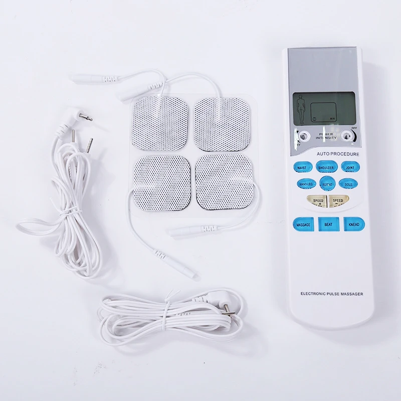 

Newest Electric Tens Muscle Stimulator Ems Acupuncture Face Body Digital Massager Therapy Herald Massage Tool Electrostimulator