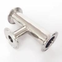 51mm Pipe OD x 19/25/32/38mm x 2" x 1.5" Tri Clamp  Reducer Tee 3 Way SUS 304 Stainless Sanitary Fitting Homebrew Beer Wine