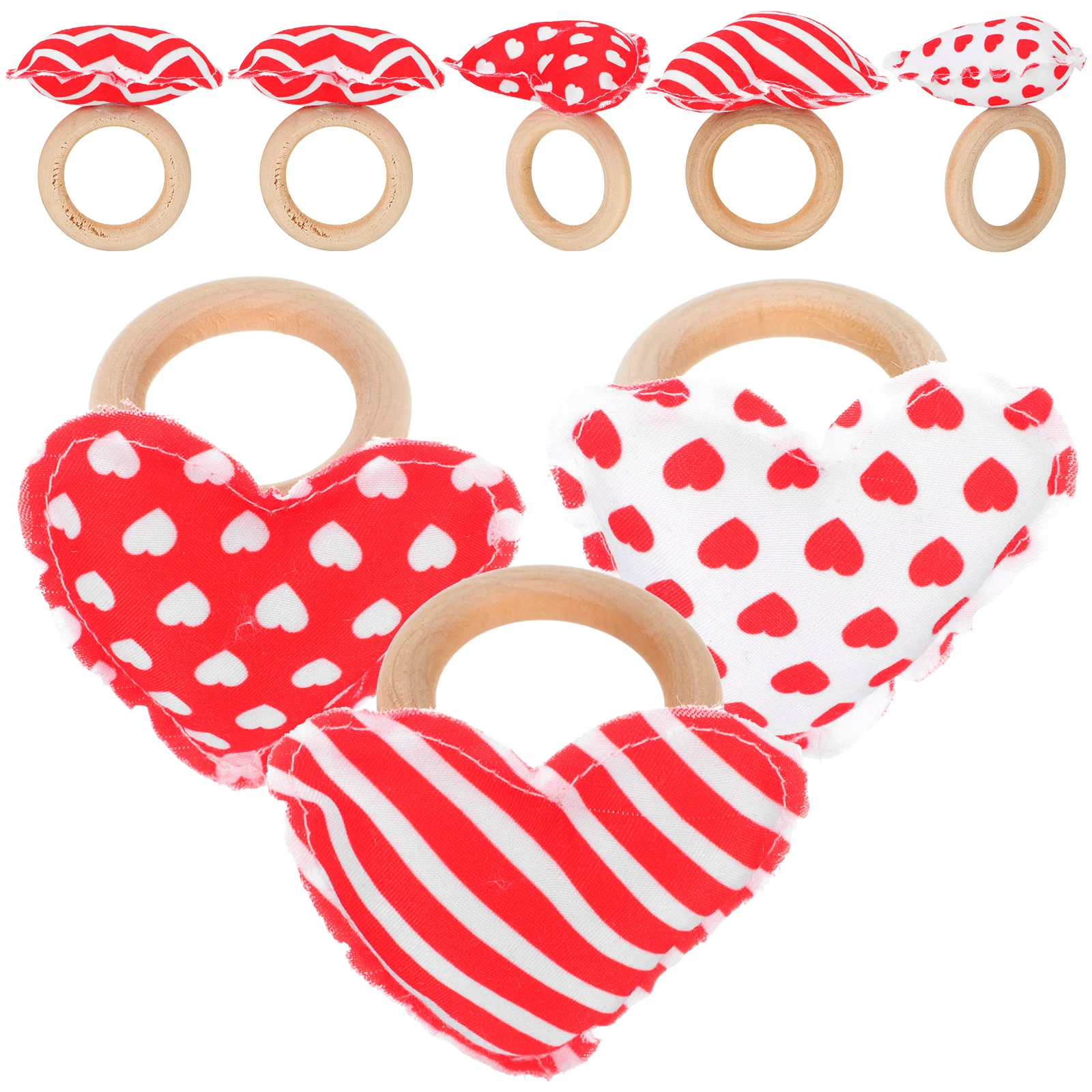 

Napkin Rings Ring Holder Day Valentine Wedding Heart S Buckles Serviette Table Party Holders Valentines Wooden Holidayred Dining