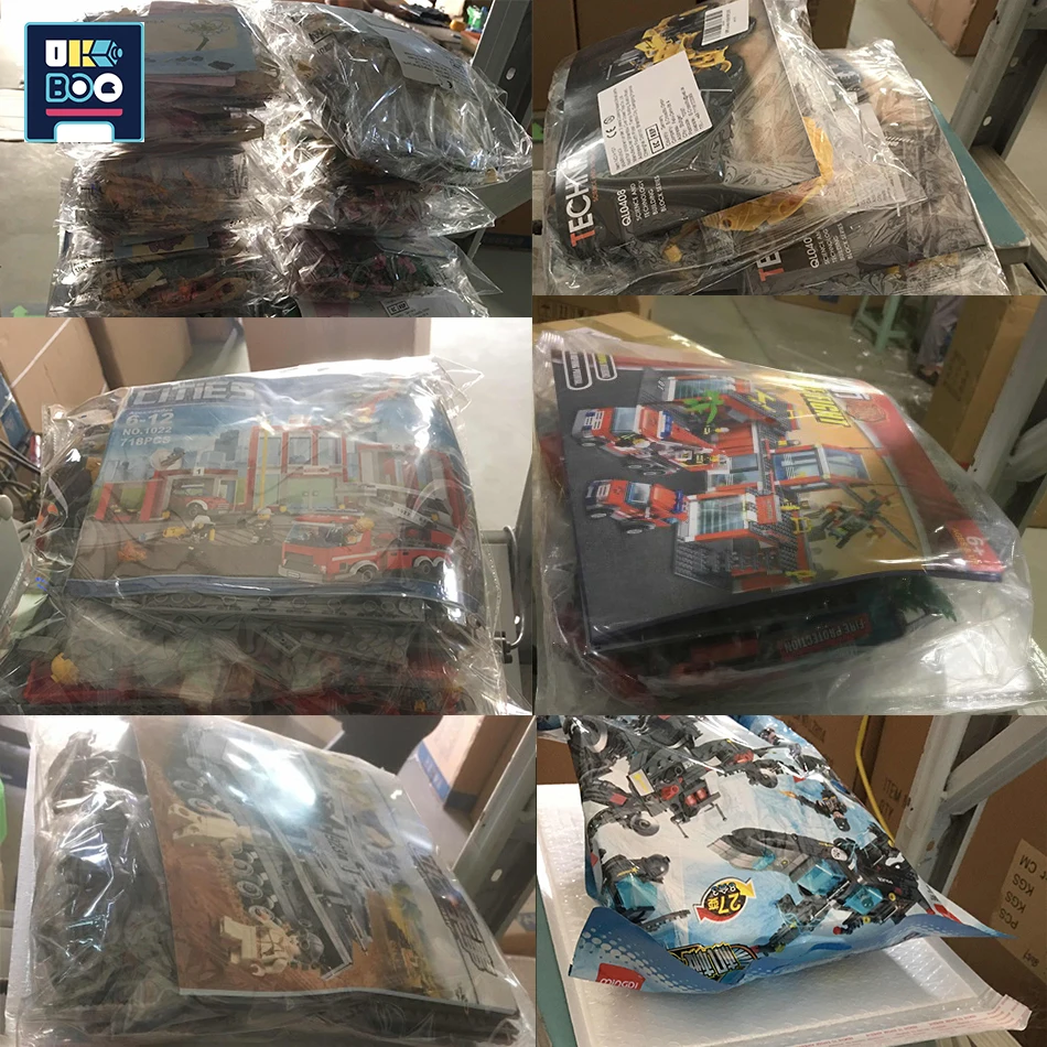 UKBOO 1 кг случайный DIY Mystery Box модель строительные блоки наборы город творческая