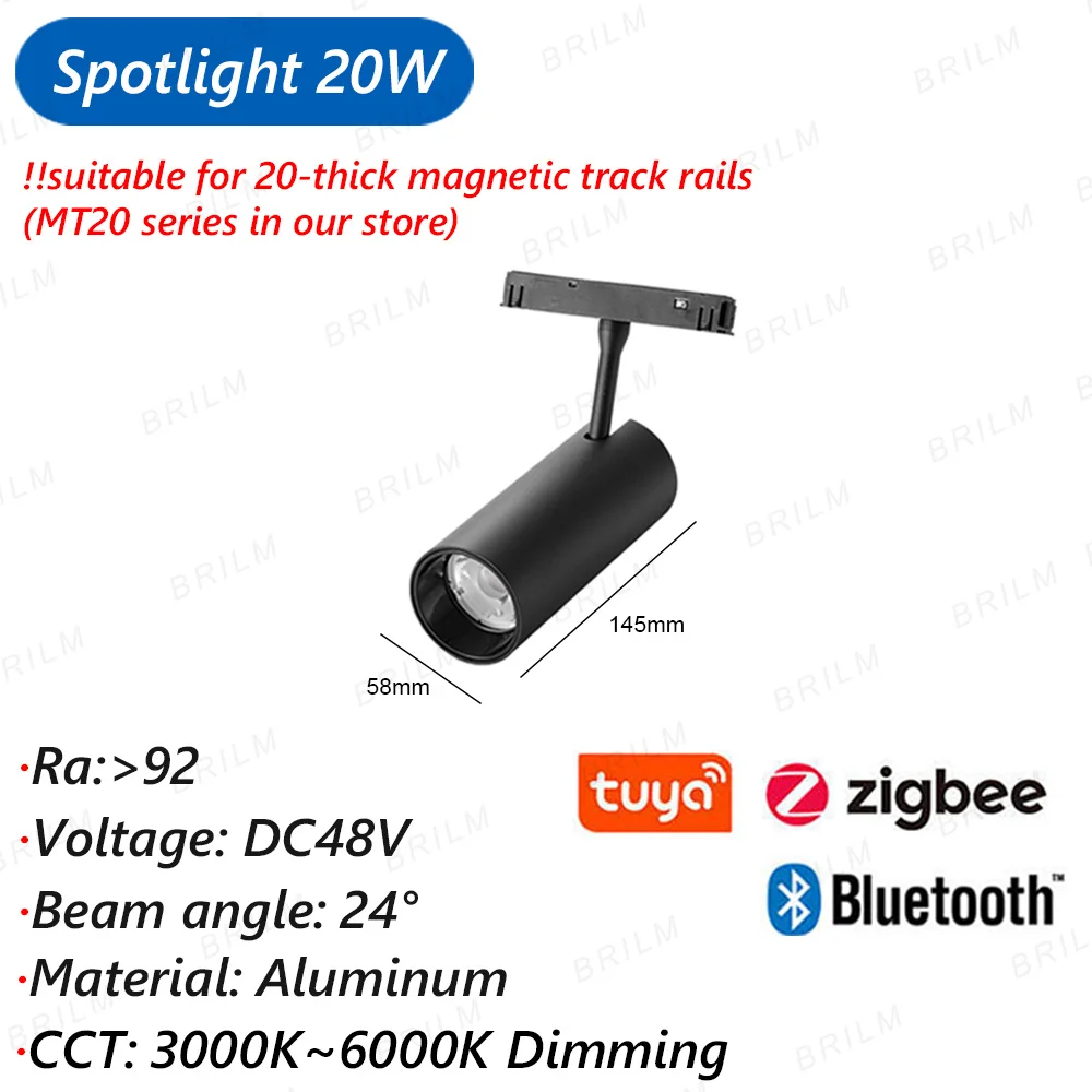 

Магнитный трековый светильник royal blue DC48V