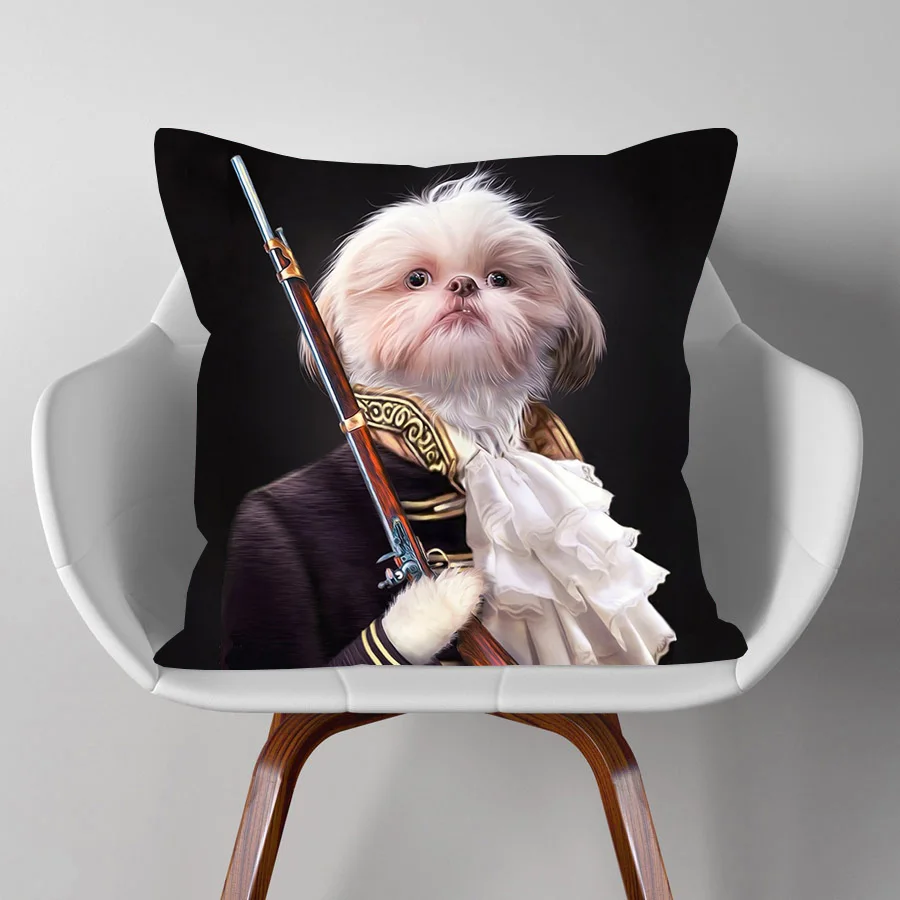 Европейская винтажная королевская картина маслом стильная фотообложка собака