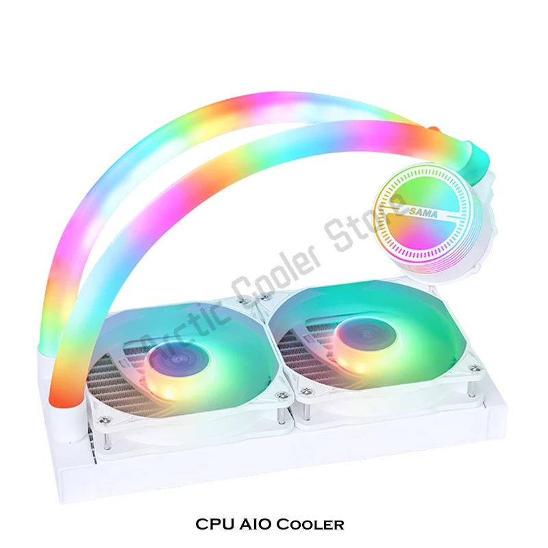 

RGB CPU AIO Cooler 240 For AMD Intel LGA1700 CPU Water Cooling Kit Radiator Processor Heatsink 120mm PWM Fan 5V ARGB AURA SYNC