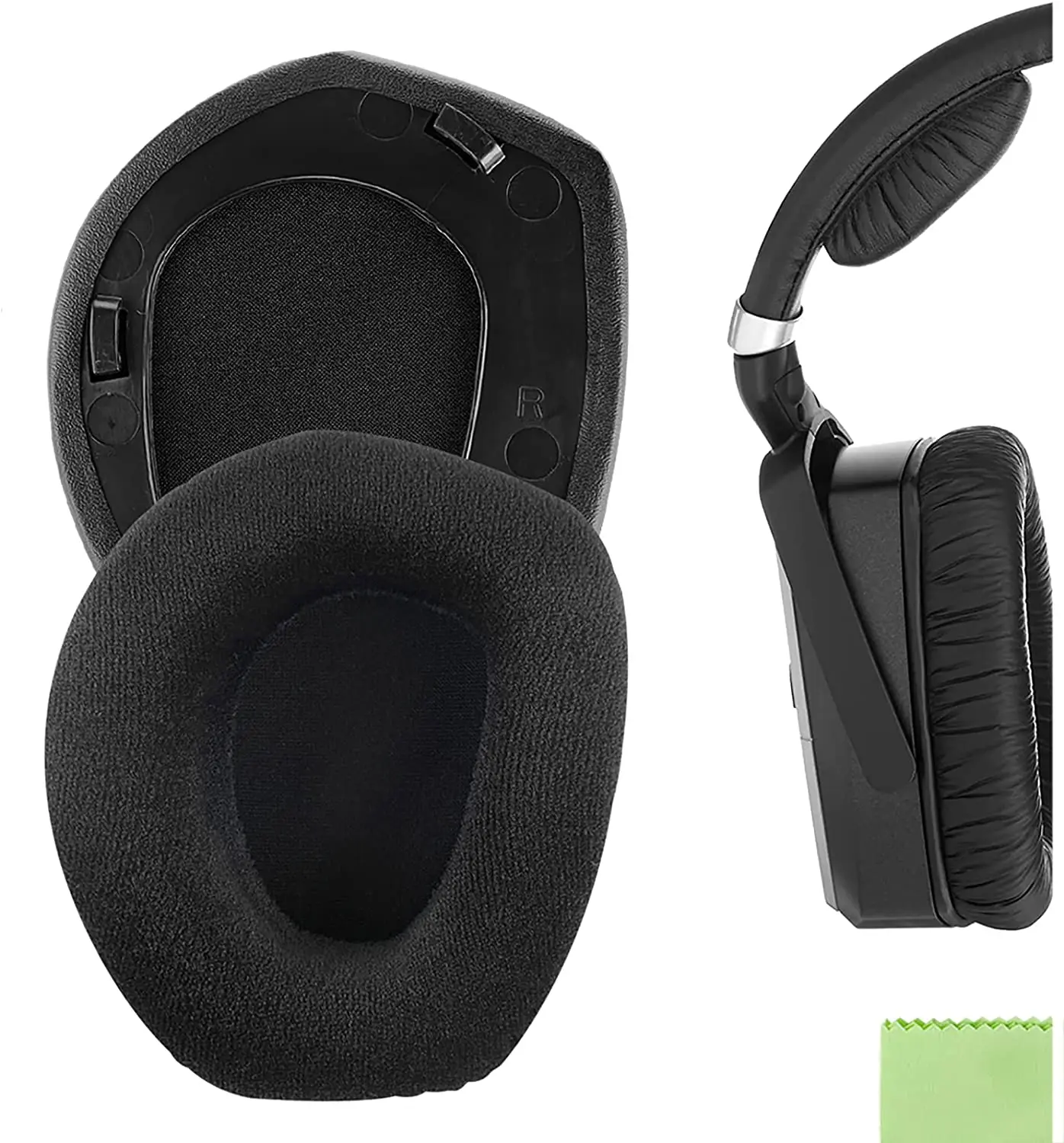

Geekria Comfort Velour Replacement Ear Pads for Sennheiser RS165, RS175, HDR165, HDR175, RS185, HDR185, RS195, HDR195 Headphones