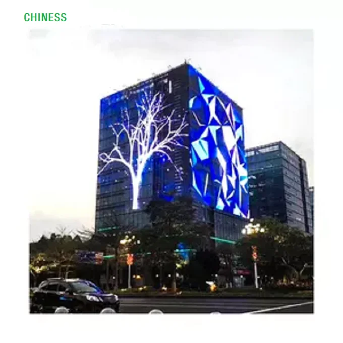 Гибкий прозрачный экран P10 для видеостены