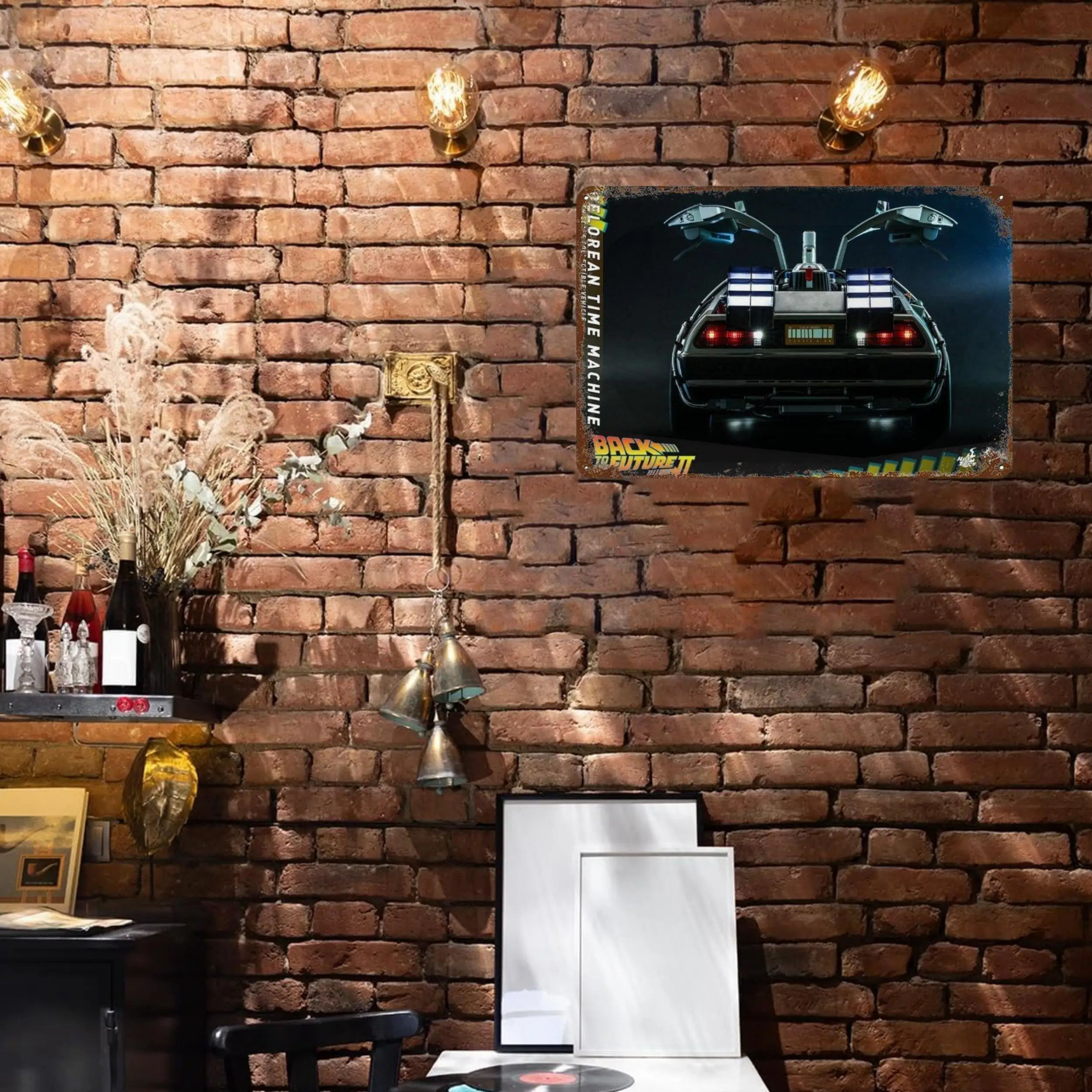 Винтажная Металлическая Вывеска Из Фильма Назад В Будущее Стиле Ретро