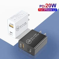 pd usb charger 20w fast charger type c for iphone 13 samsung xiaomi huawei cell phone charger 2 ports eu us plug adapter travel