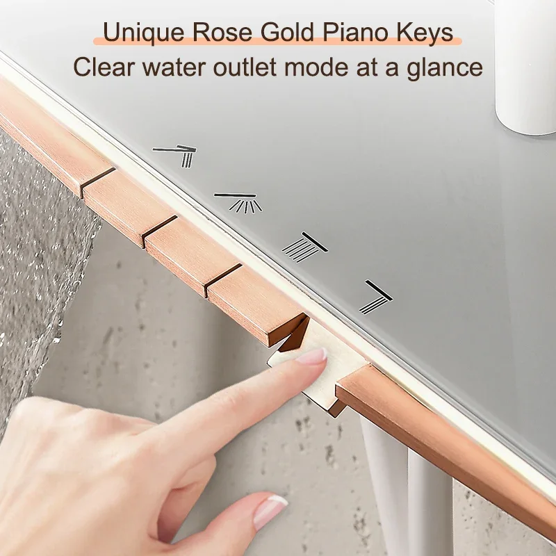 Белый душевой набор для ванной комнаты настенное крепление квартира серый