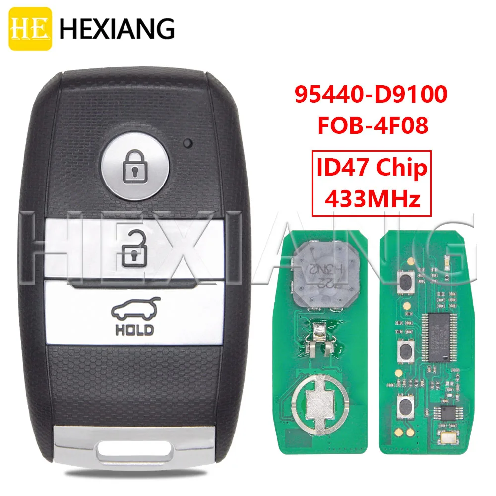 DR 95440-D9100 433 МГц ID47 чип без ключа Go автомобильный ключ дистанционного управления