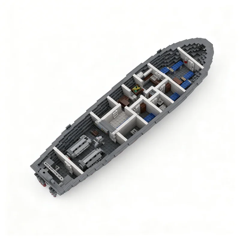 2926 деталей MOC: Креативная модель торпедоноса PT-109, конструктор для самостоятельной сборки, подарок на день рождения, декоративный набор для демонстрации (art.: 3920dad72e499) - 3920dad72e499