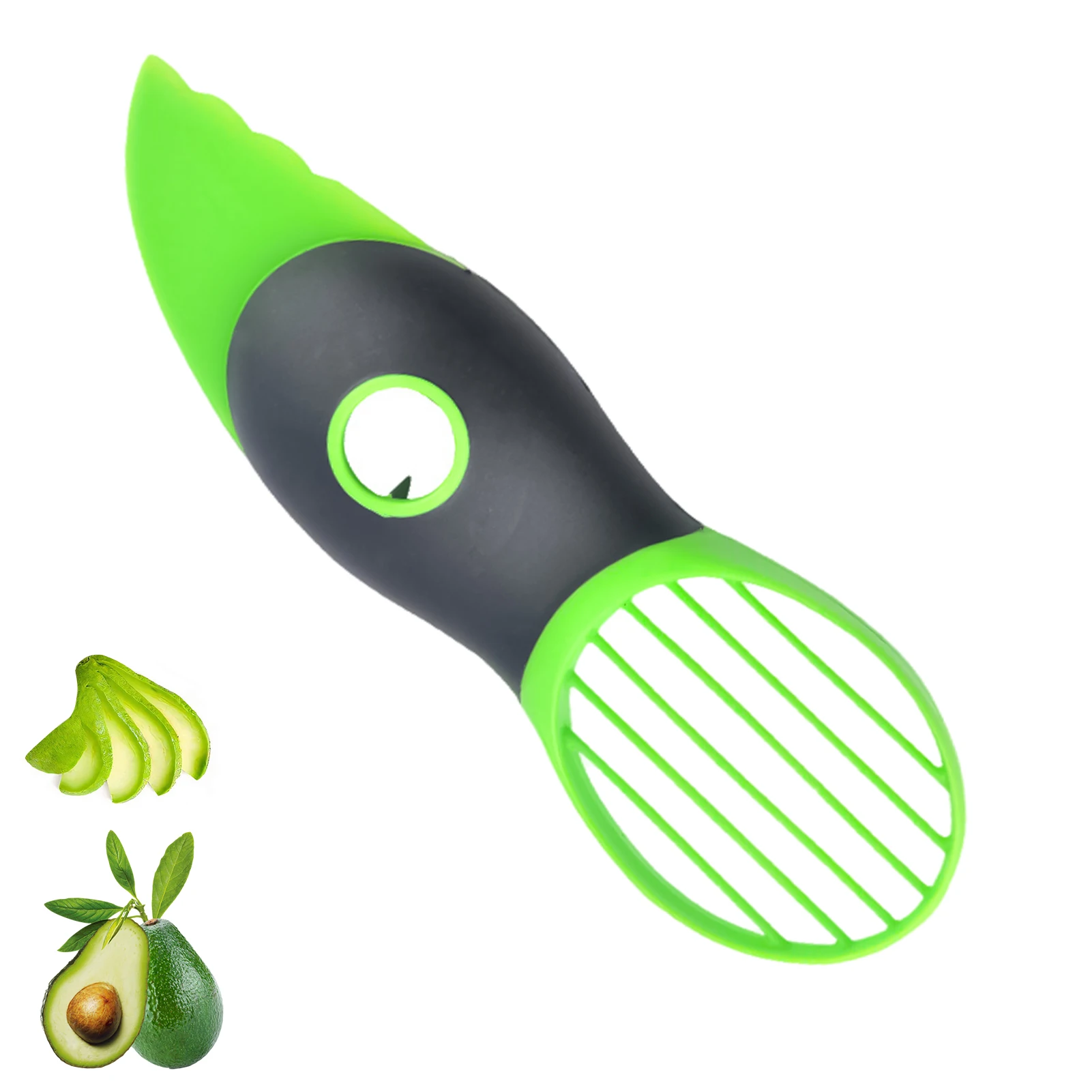 

3 In 1 Avocado Slicer Shea Corer Butter Fruit Peeler Cutter Pulp Separator Plastic Knife Kitchen Vegetable Tools Kitchen Gadgets