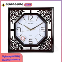 high quality fashion personality chinese wall clock creative wooden mute light luxury wall clock modern design home decoration