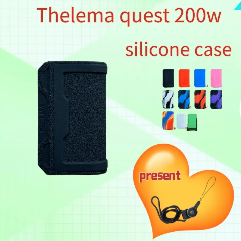 

New soft silicone protective case for Thelema quest 200w no e-cigarette only case rubber sleeve shield wrap skin 1pcs