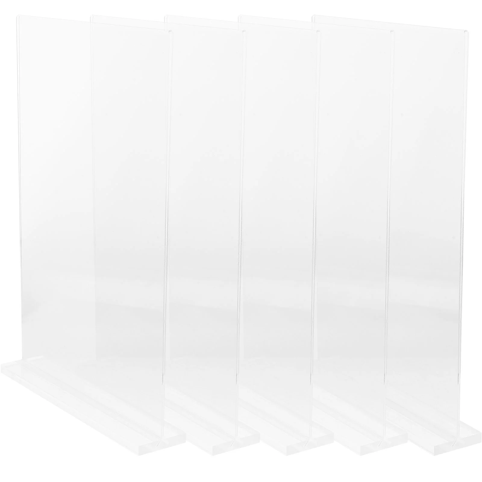 

5pcs Acrylic Sign Holder Clear Menu Holder Table Menu Display Stand for Restaurant