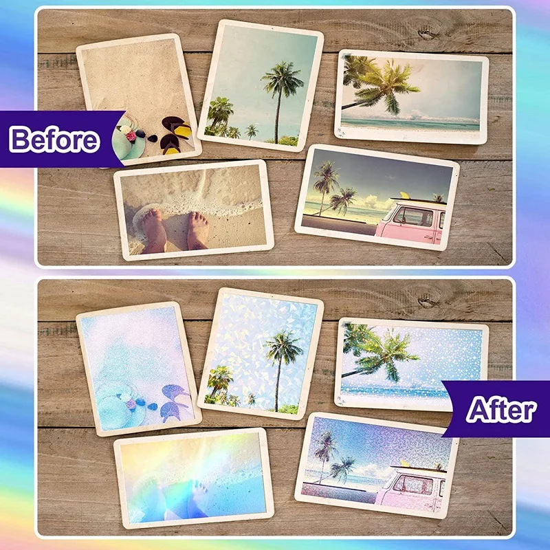 72 листа голографической бумаги для наклеек с драгоценными камнями и звездами