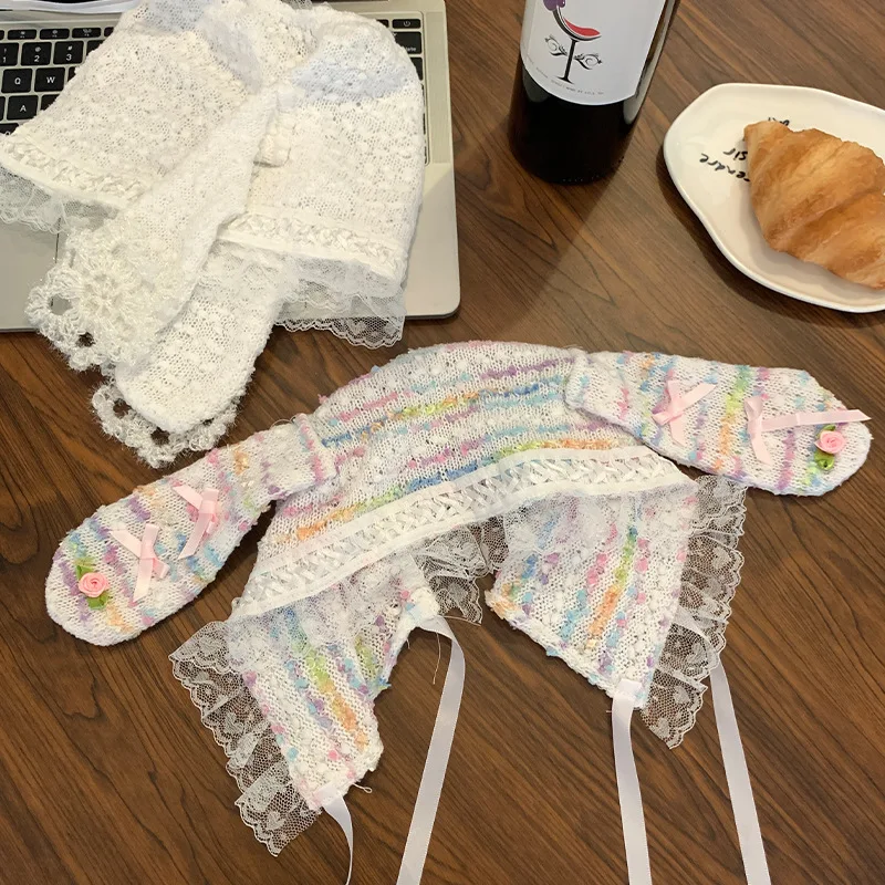 2024 Y2K Спайс кружевной головной убор для девушек дизайн кролик фотогалстук шляпа