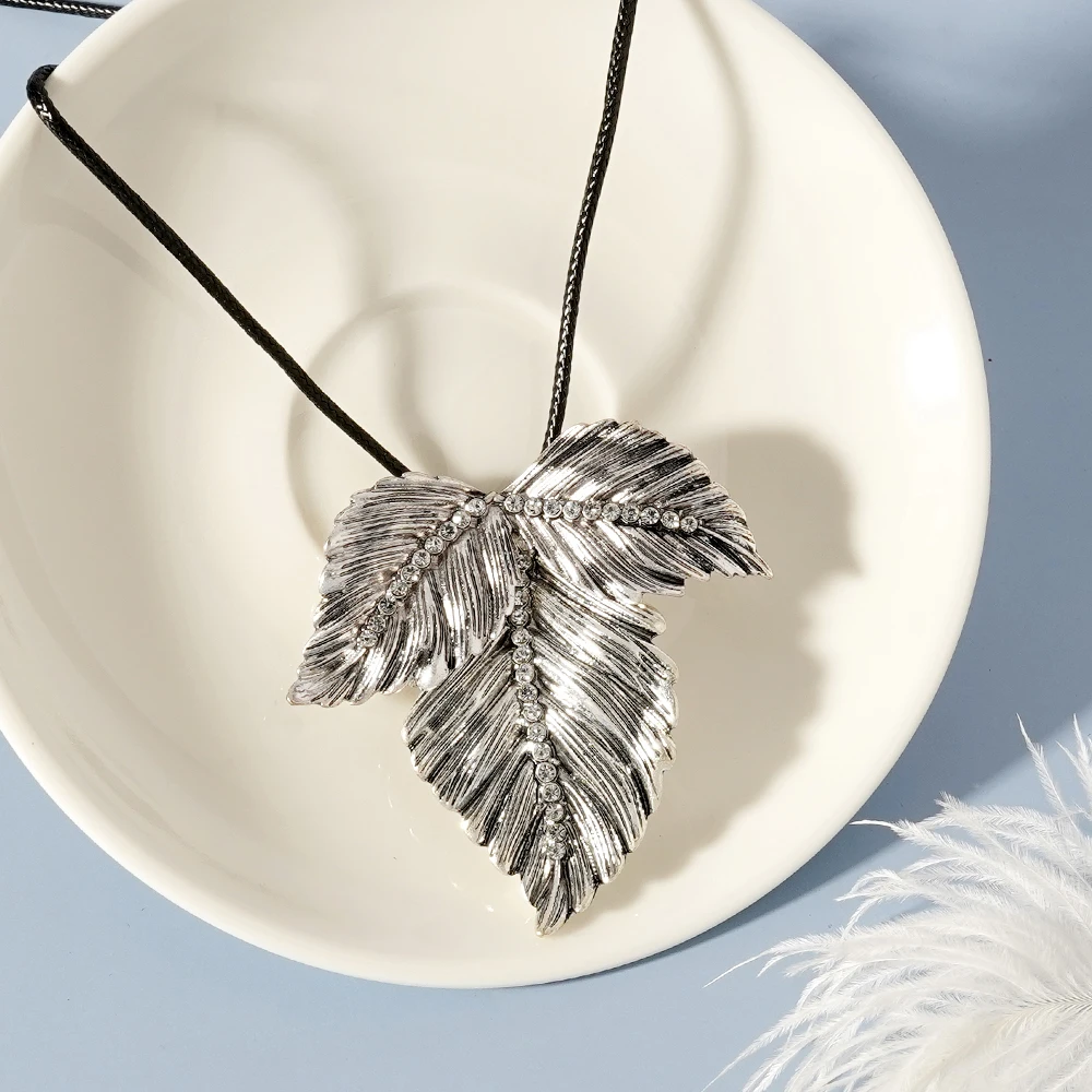 Модное золотистое длинное ожерелье 2024 дюйма черный шнур длинный Регулируемый