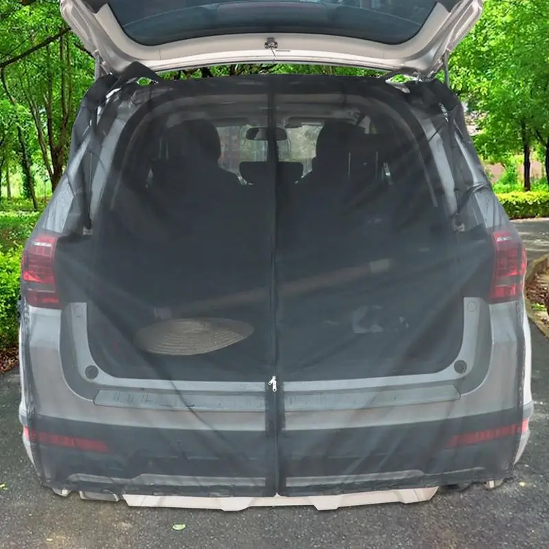 

Воздухопроницаемая Автомобильная задняя дверь, магнитная Автомобильная сетка для Заднего ветрового стекла, сетка для вентиляции экрана, солнцезащитный козырек для предотвращения комаров, солнцезащитный козырек