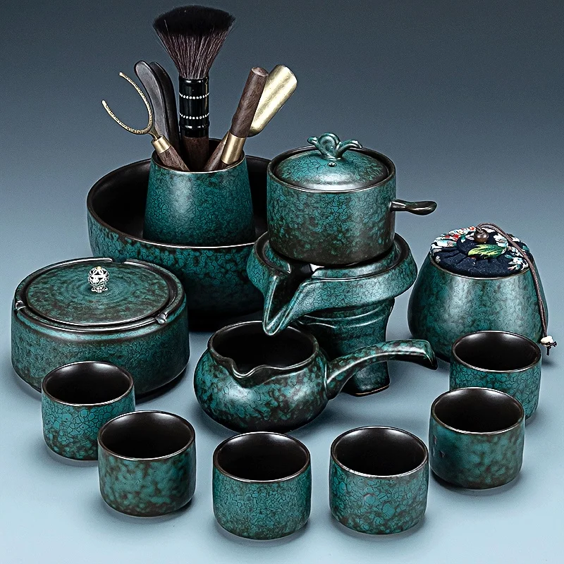 

Ceremony Bubble Tea Set Accessories Luxury Cutlery Kettle Travel Tea Set Pot Service Maker Porcelanato Tableware Set YX50TS