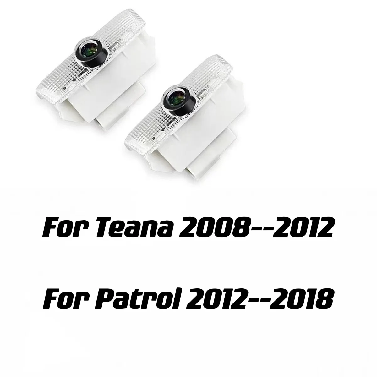

2X LED Car Door Logo Warning Light Welcome Projector Lamp Suitable For Nissan Patrol 2012-2018 Teana 2012-2018 Car Accessories