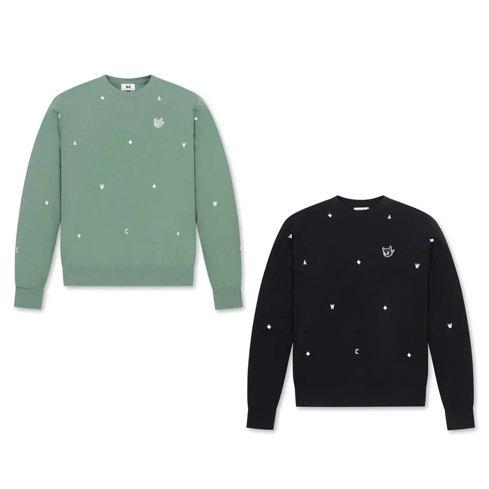 Новый мужской повседневный вязаный свитер спортивная одежда для гольфа на