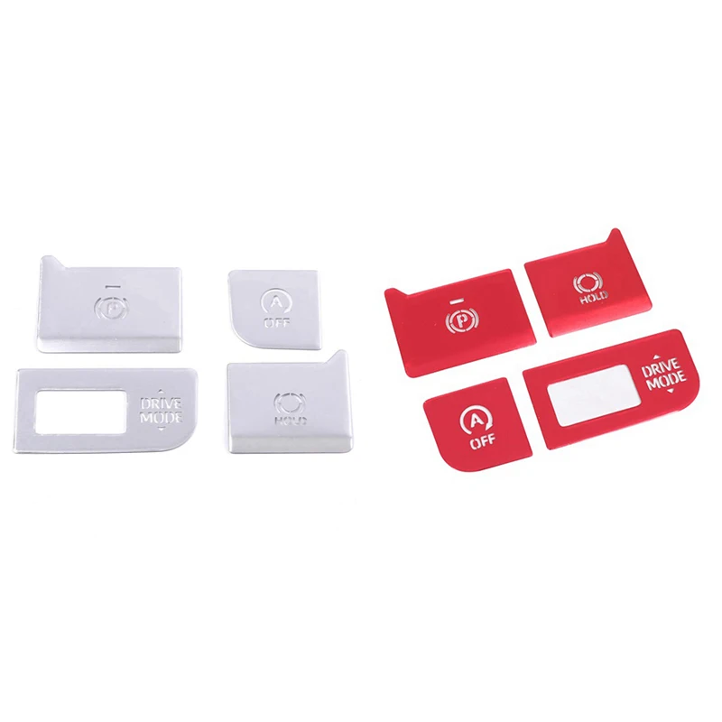 

4PCS For Toyota Harrier Venza 2020-2022 Car Aluminum Gear Handbrake Button Sticker Cover Trim Patch Accessories