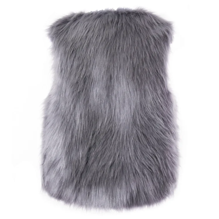 Women  Fur  Vest  Warm Faux Fur  Plush Coats Female Jacket Autumn Winter Furry Coat