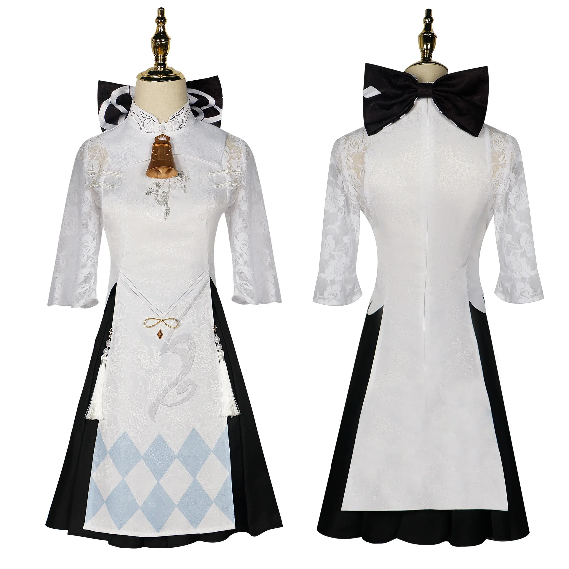 Костюм для косплея Genshin Impact Heytea Ganyu Shenhe Карнавальная форма парик Аниме Для